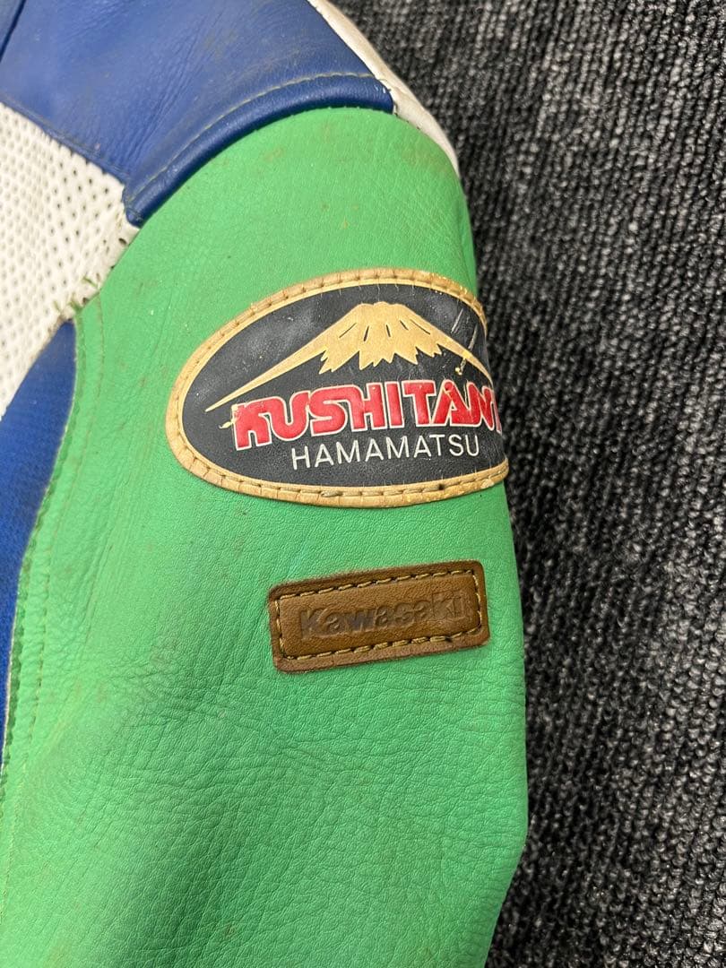 カワサキ　クシタニ　レーススーツ　レーシングスーツ MFJ公認　革ツナギ　レザー