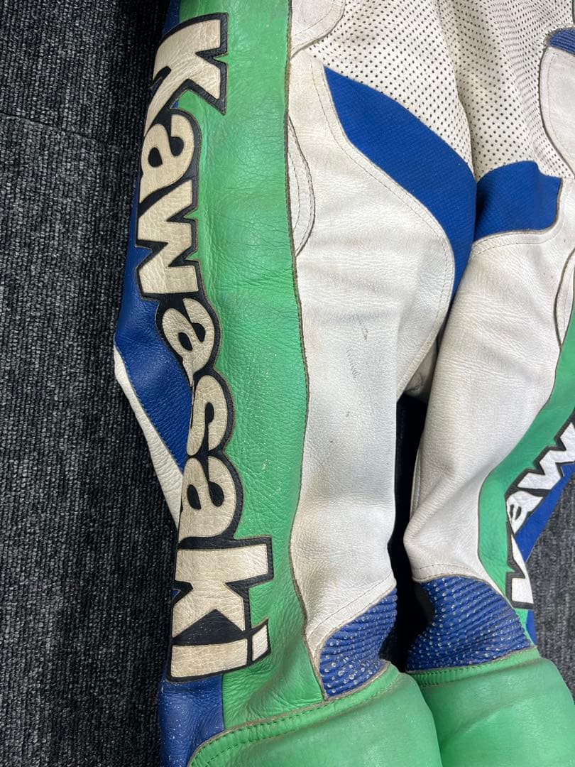 カワサキ　クシタニ　レーススーツ　レーシングスーツ MFJ公認　革ツナギ　レザー