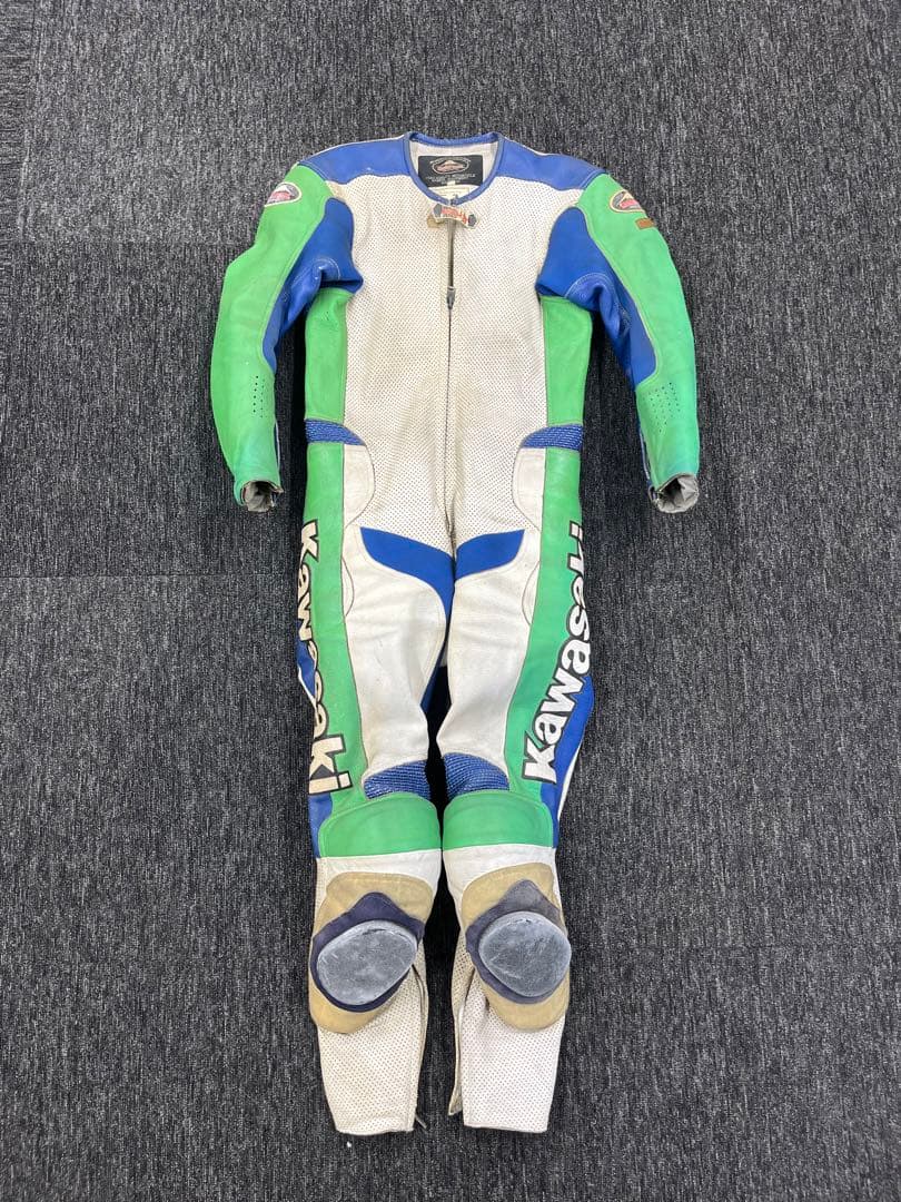 カワサキ　クシタニ　レーススーツ　レーシングスーツ MFJ公認　革ツナギ　レザー