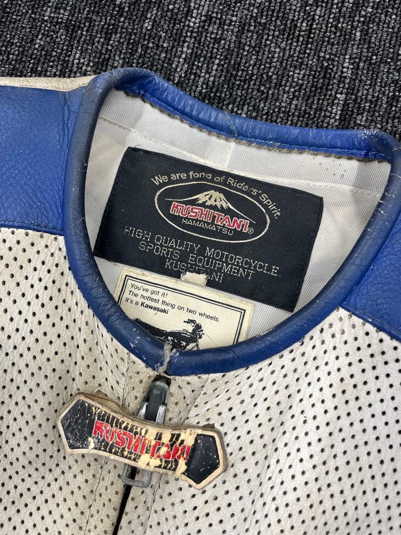 カワサキ　クシタニ　レーススーツ　レーシングスーツ MFJ公認　革ツナギ　レザー