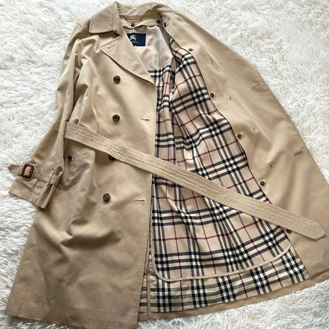 【美品　希少L】バーバリーロンドン　トレンチコート　ライナー　ベルト付　ベージュ