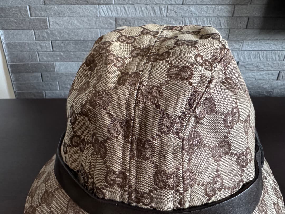 GUCCI 　ハット　モノグラム　GGキャンバス