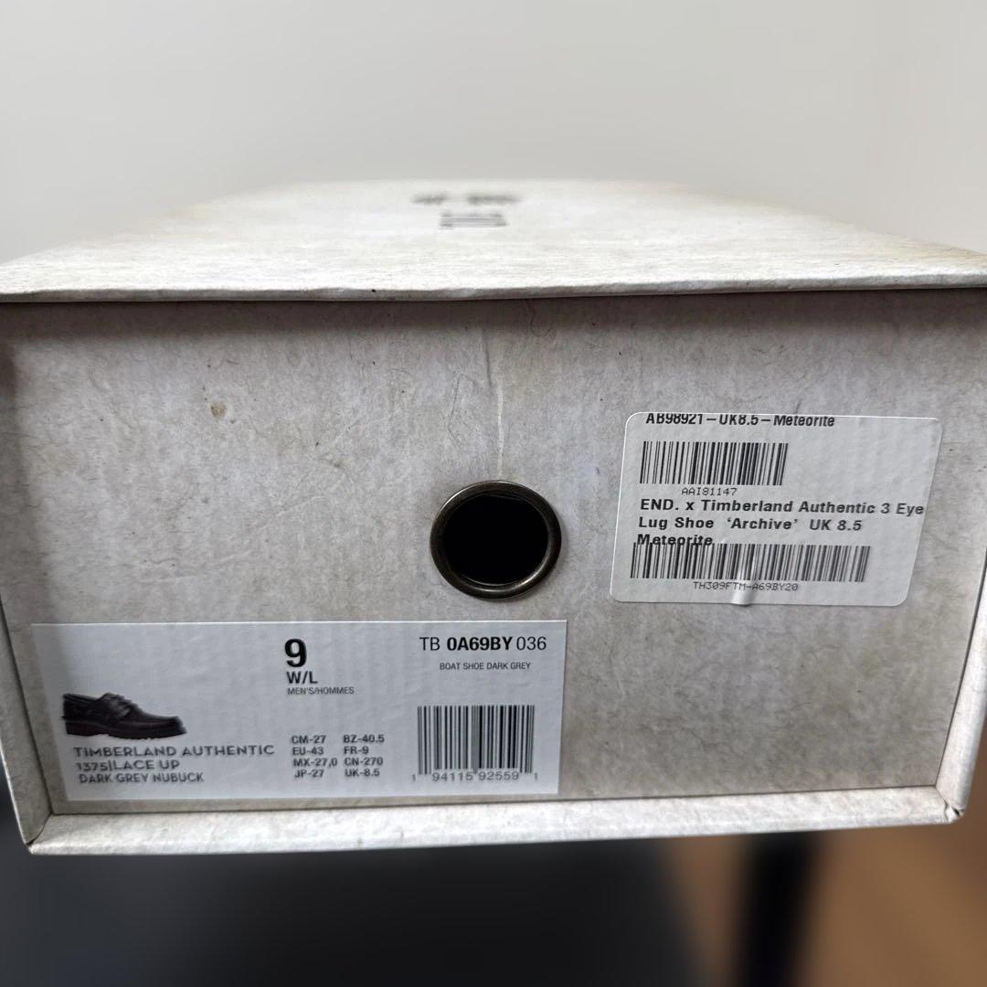 靴 END. TIMBERLAND AUTHENTIC 3 EYE LUG SHOE