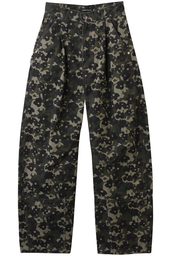 Flower Camouflage Curve Pant メゾスペ