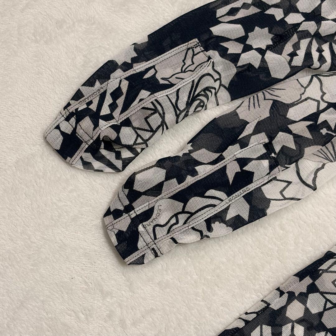 LEONARD SPORT レオナール 花柄 シースルー 長袖 カットソー 42