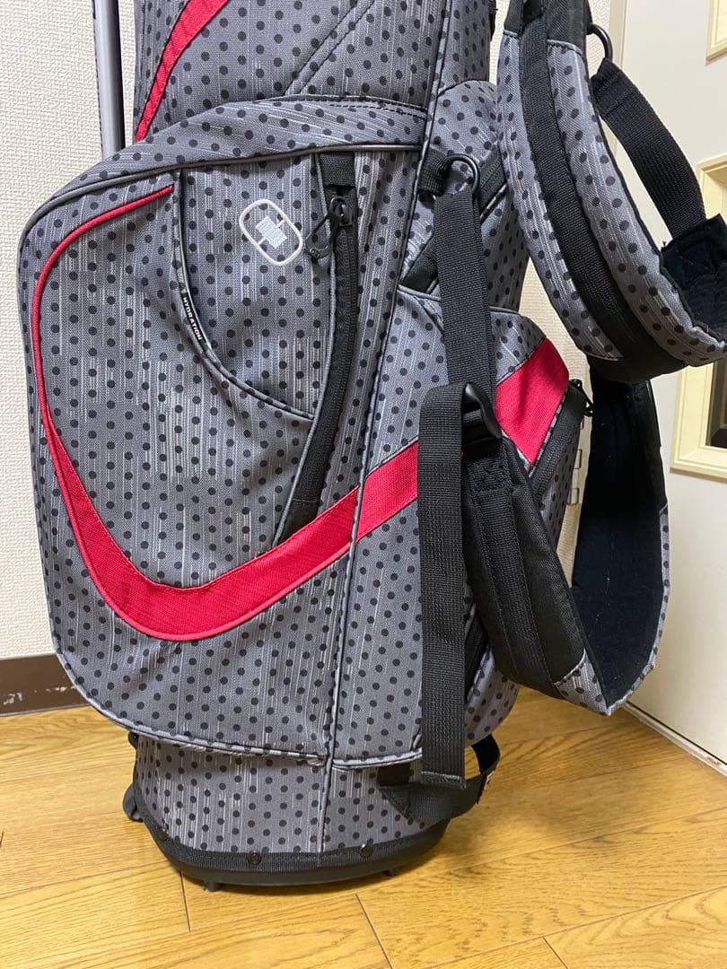 ゴルフ スタンドバッグ オジオ（OGIO）グレー　赤　８分割