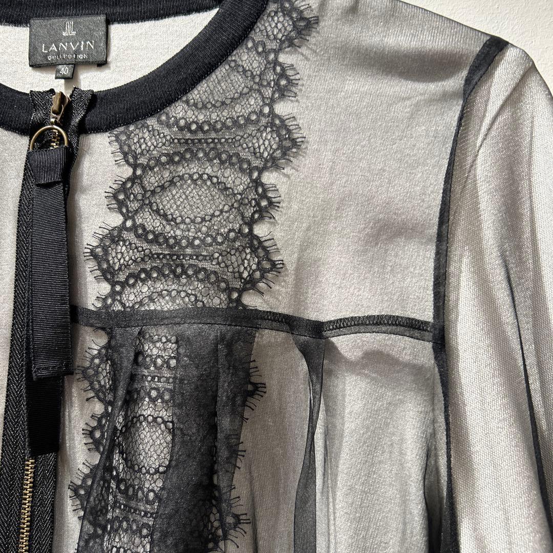 LANVIN collection ジップアップ ジャケット L 春　極美品