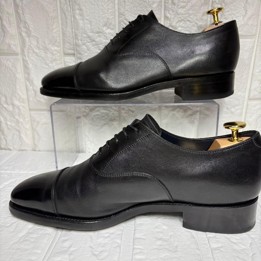 セール‼️【美品】 浅草靴誂 ストレートチップ 内羽根 シューツリー付 25cm