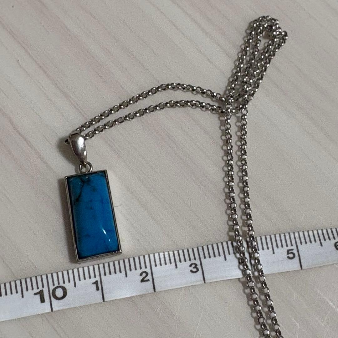 プラチナターコイズネックレス