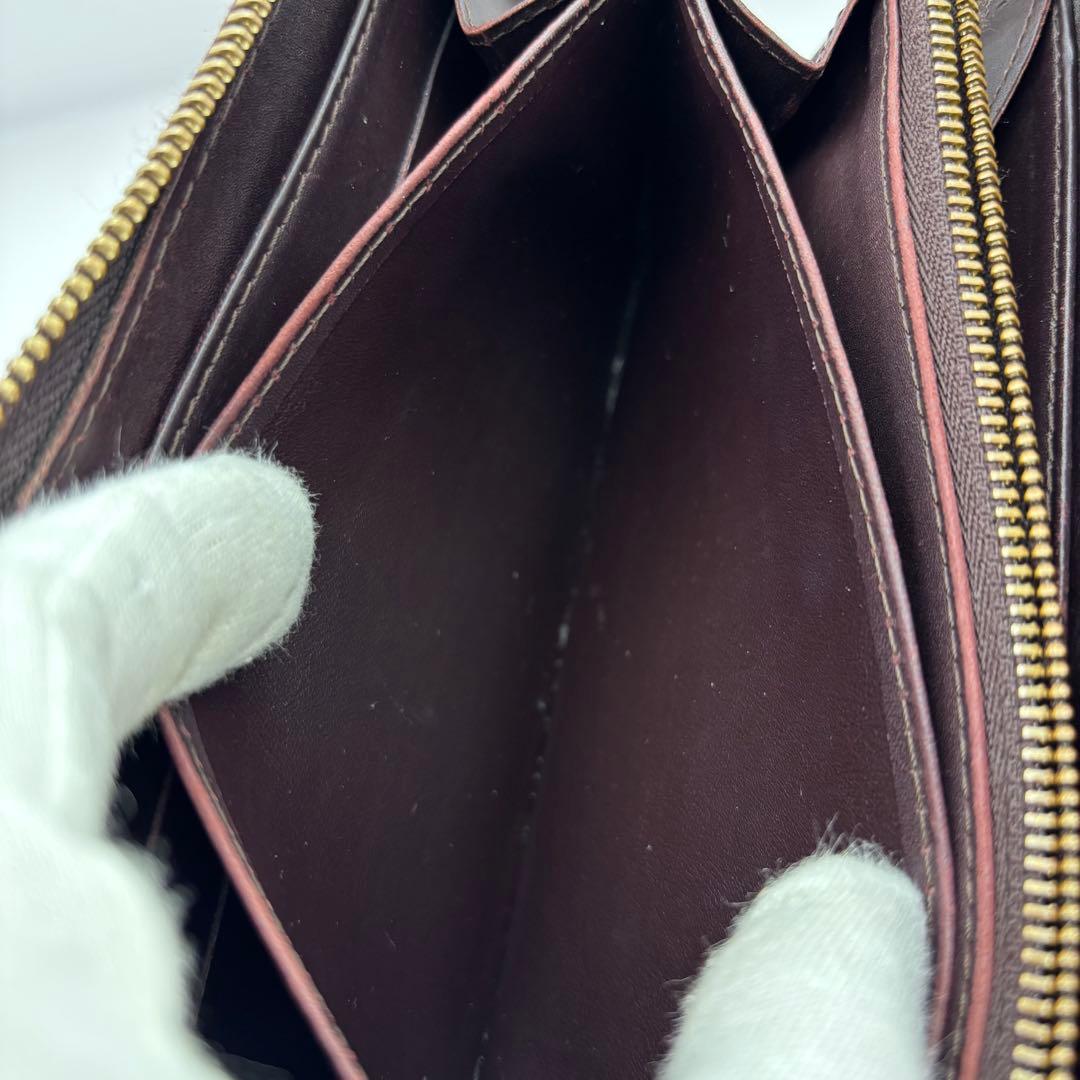 ルイヴィトン ヴェルニ ジッピーウォレット 長財布 ラウンドファスナー レッド