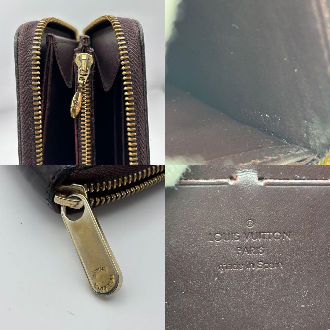 ルイヴィトン ヴェルニ ジッピーウォレット 長財布 ラウンドファスナー レッド