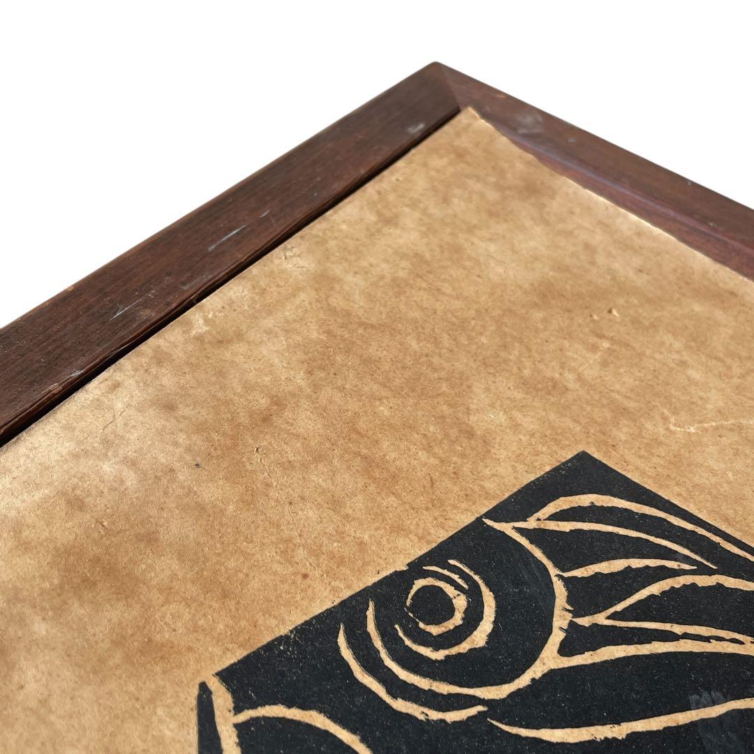 『70's 在銘 詳細不明 木版画』 検)民藝 棟方志功 骨董 古美術 アート