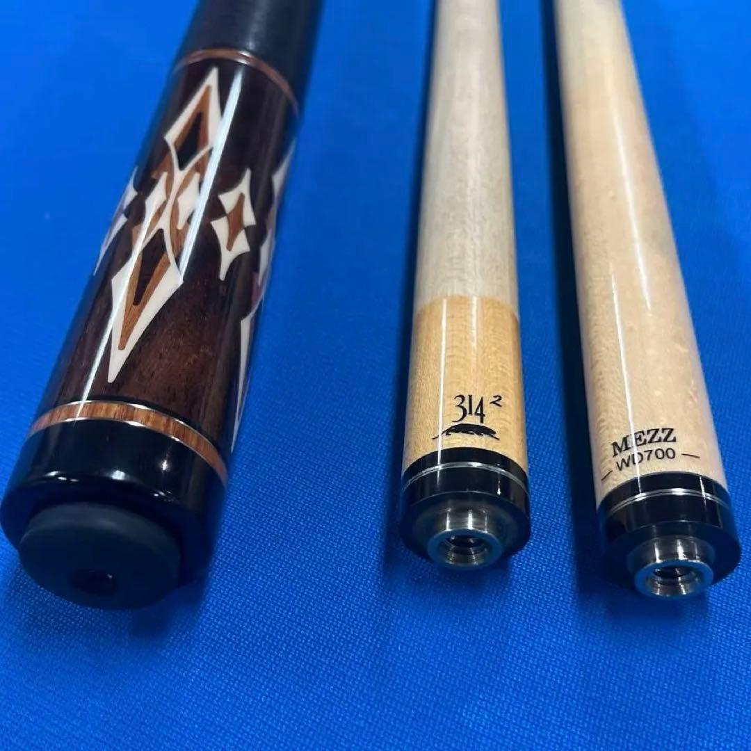 ビリヤードキュー/メッズ/MEZZ//314-2&WD700 2本付/UJ/
