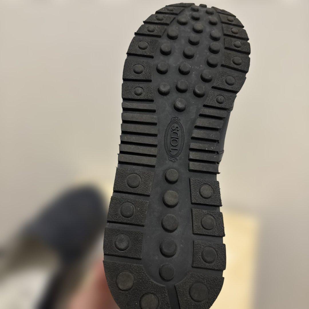 美品TOD'S☆ネイビー フリンジ付きスニーカー