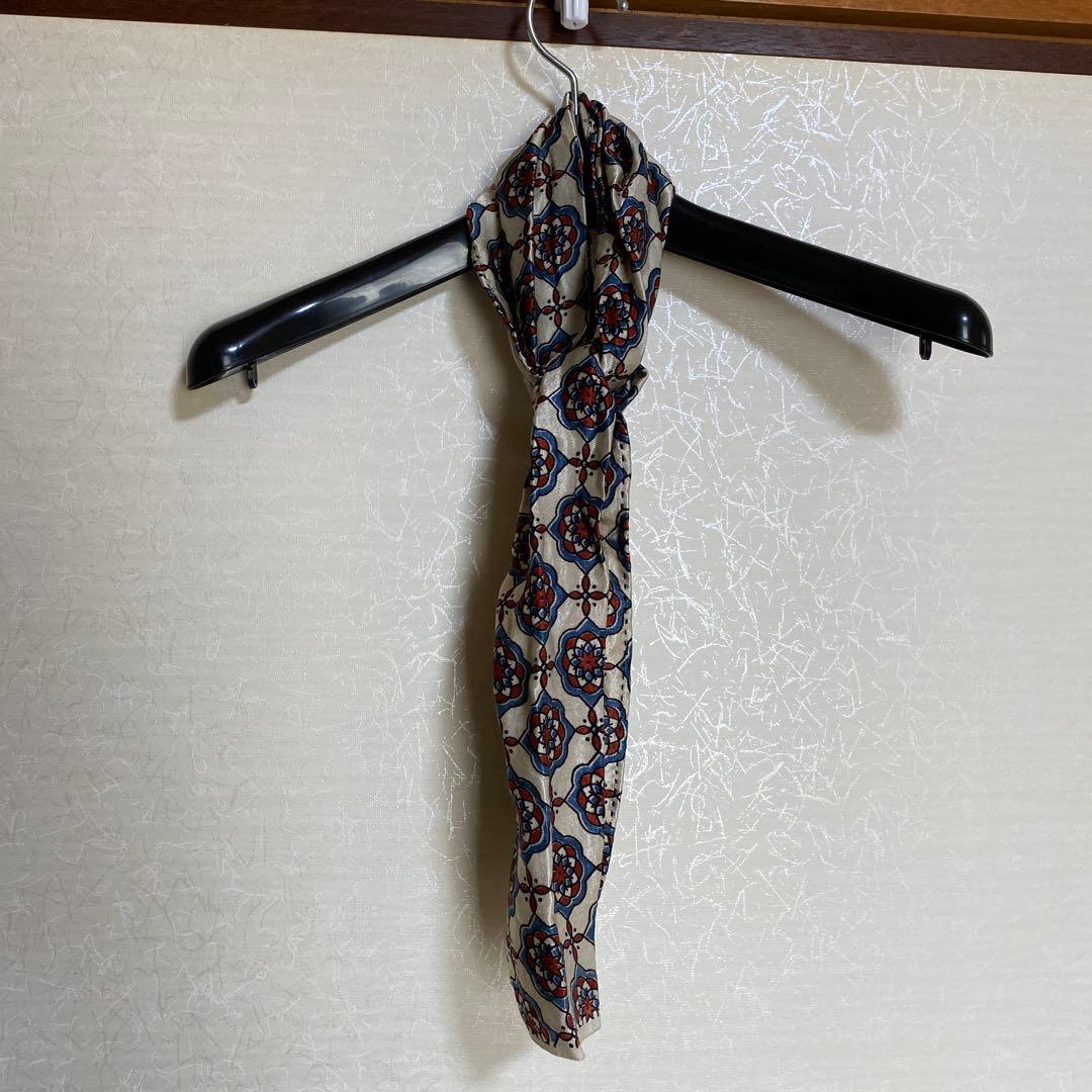 John Alexander Skelton 総柄レーヨンコットンスカーフ