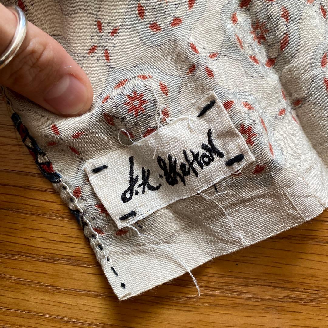 John Alexander Skelton 総柄レーヨンコットンスカーフ