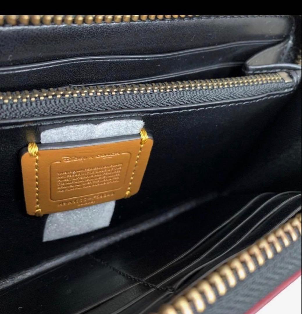 COACHコーチ×ディズニーミッキーマウスパッチワークレザー長財布