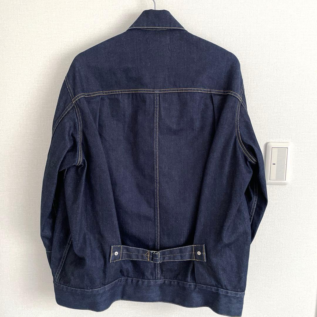 【美品】beautiful people セルビッジデニム ビッグブルゾン 34