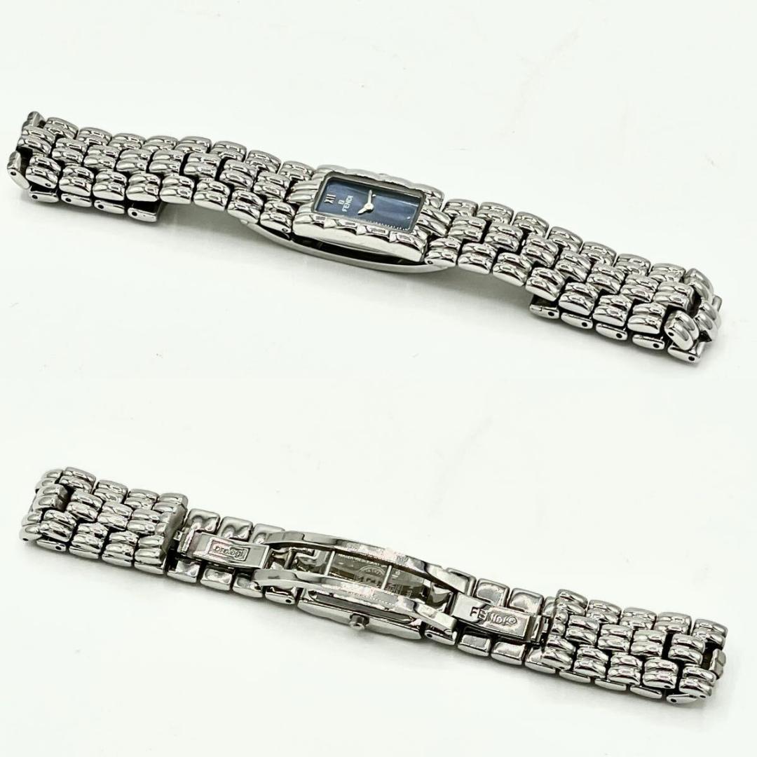 【稼働/新品電池】美品 フェンディ 660L 青文字盤 オロロジ QZ 腕時計