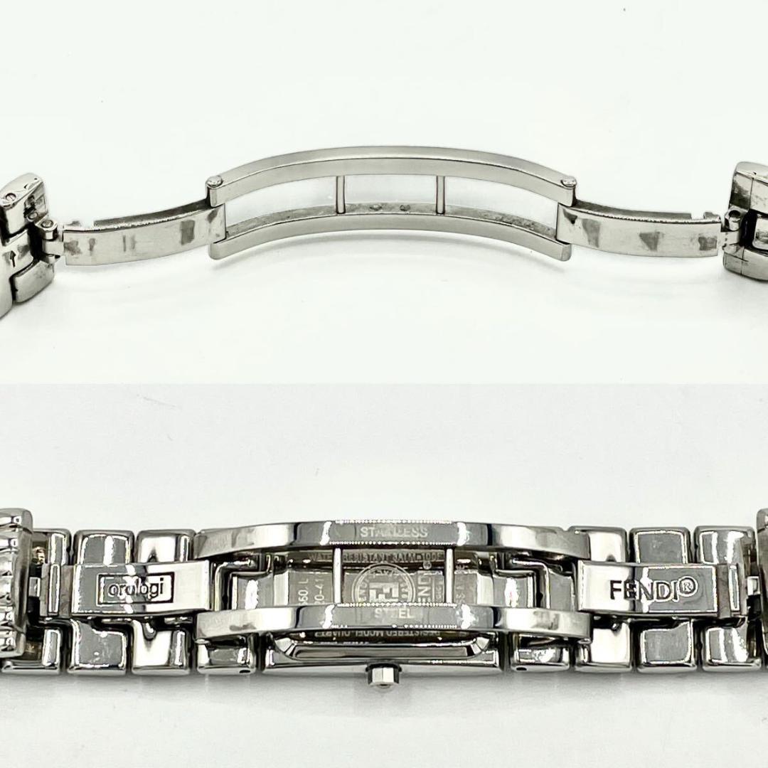 【稼働/新品電池】美品 フェンディ 660L 青文字盤 オロロジ QZ 腕時計