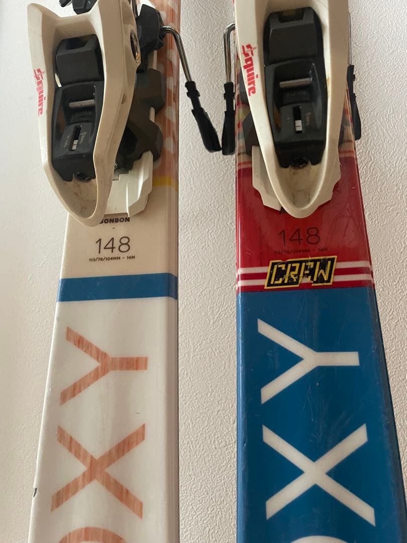ROXY スキー板 148cm ストック付き95cm