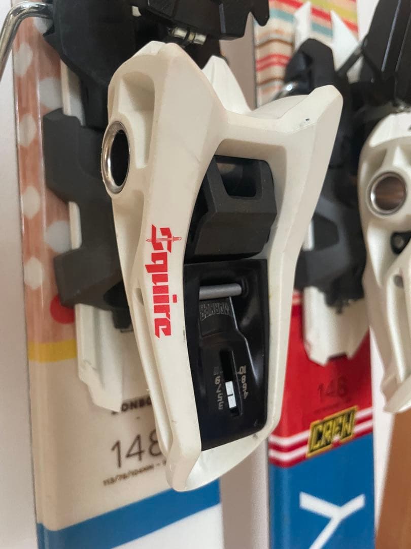 ROXY スキー板 148cm ストック付き95cm