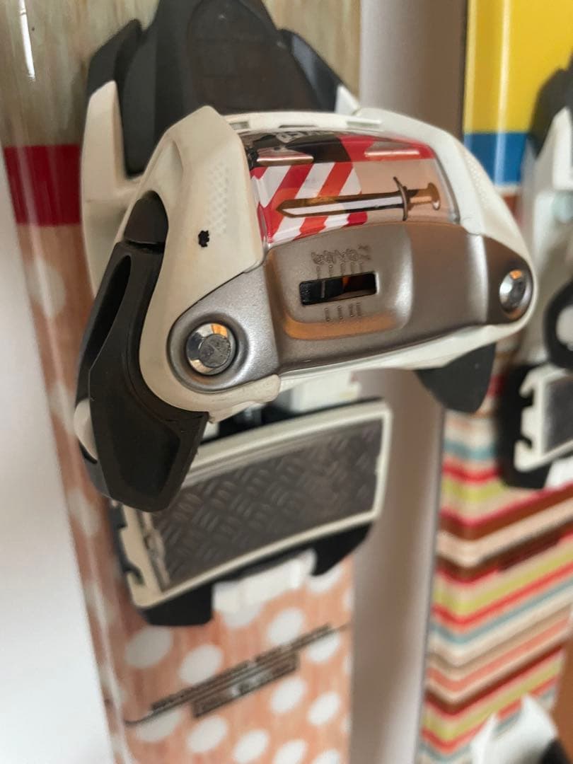 ROXY スキー板 148cm ストック付き95cm