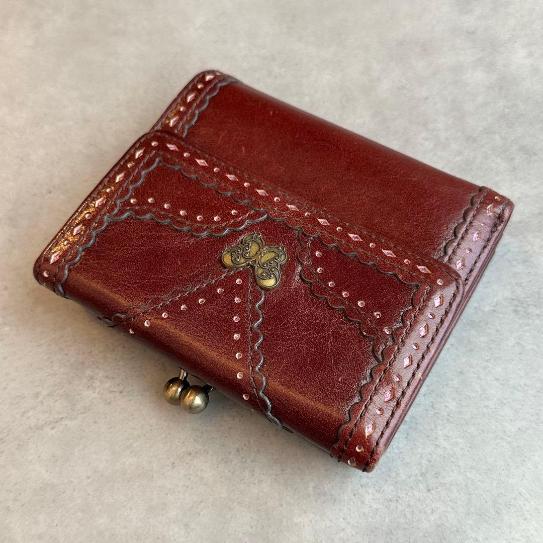 小物 Y2K ANNA SUI Butterfly Gamaguchi wallet