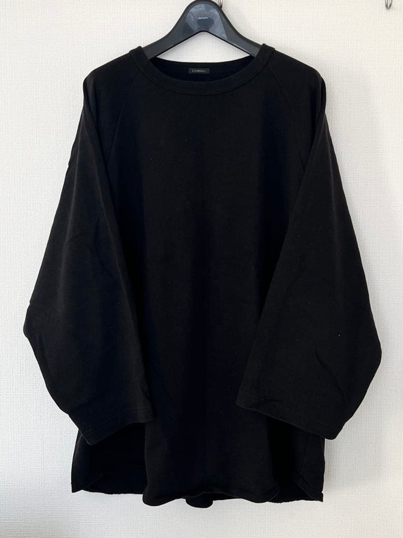 COMOLI　コットンジャージ ベースボールTシャツ 4