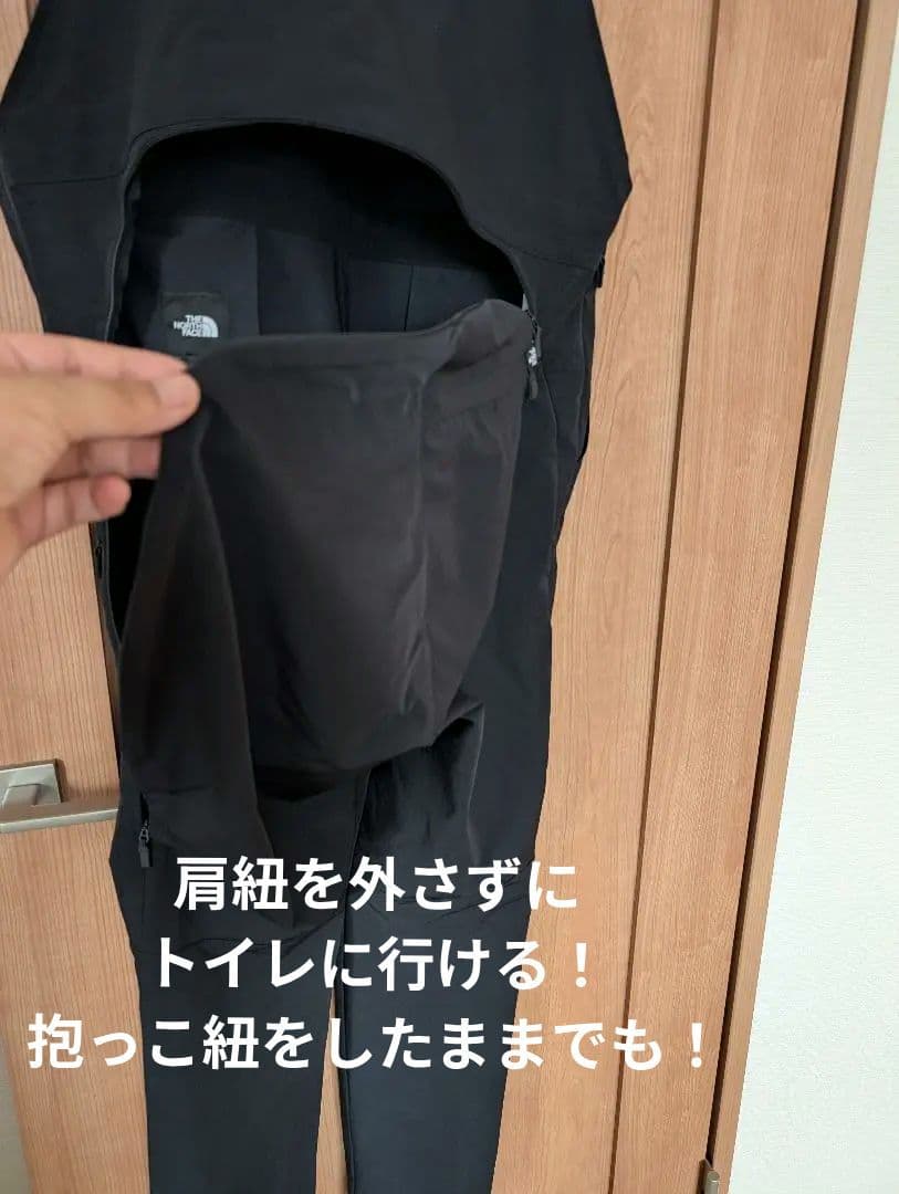 即発送☆美品☆THE NORTH FACEマタニティオーバーオールＸＬ ブラック