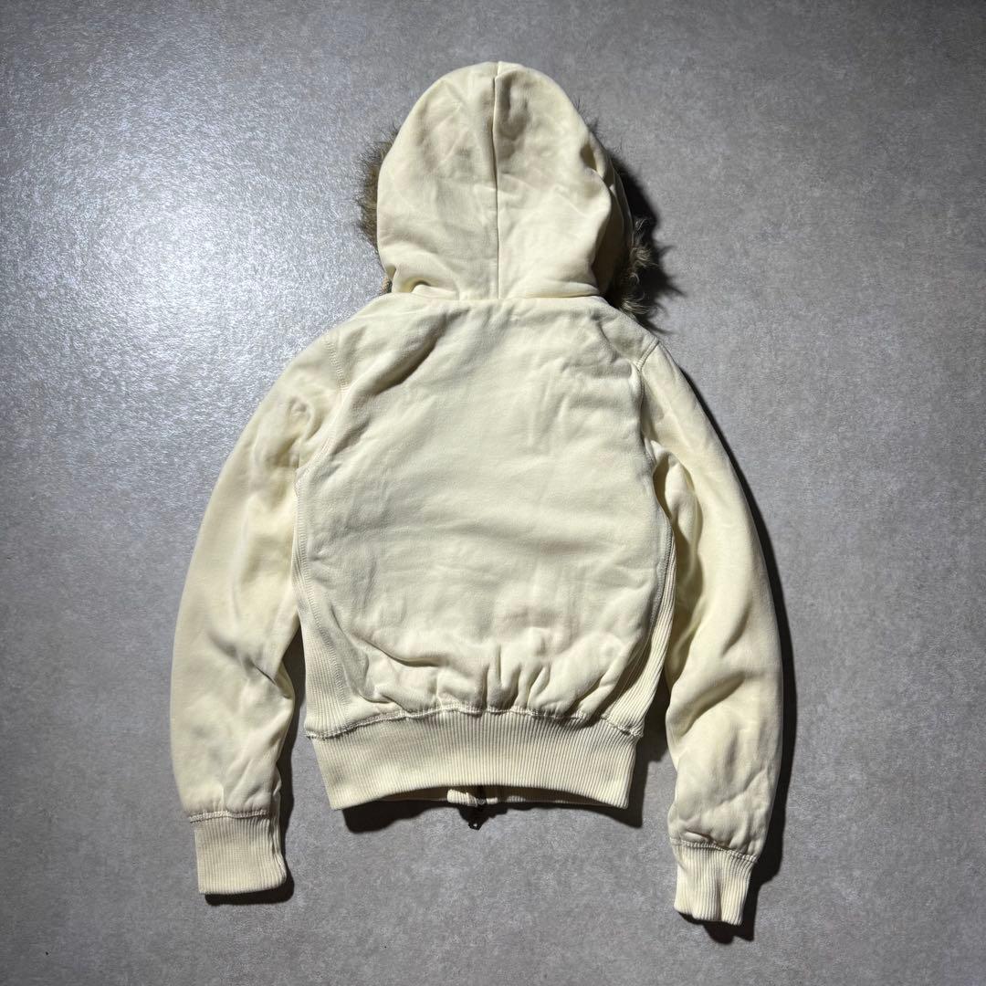 00s archive A&F fur zip hoodie 平成ギャル y2k