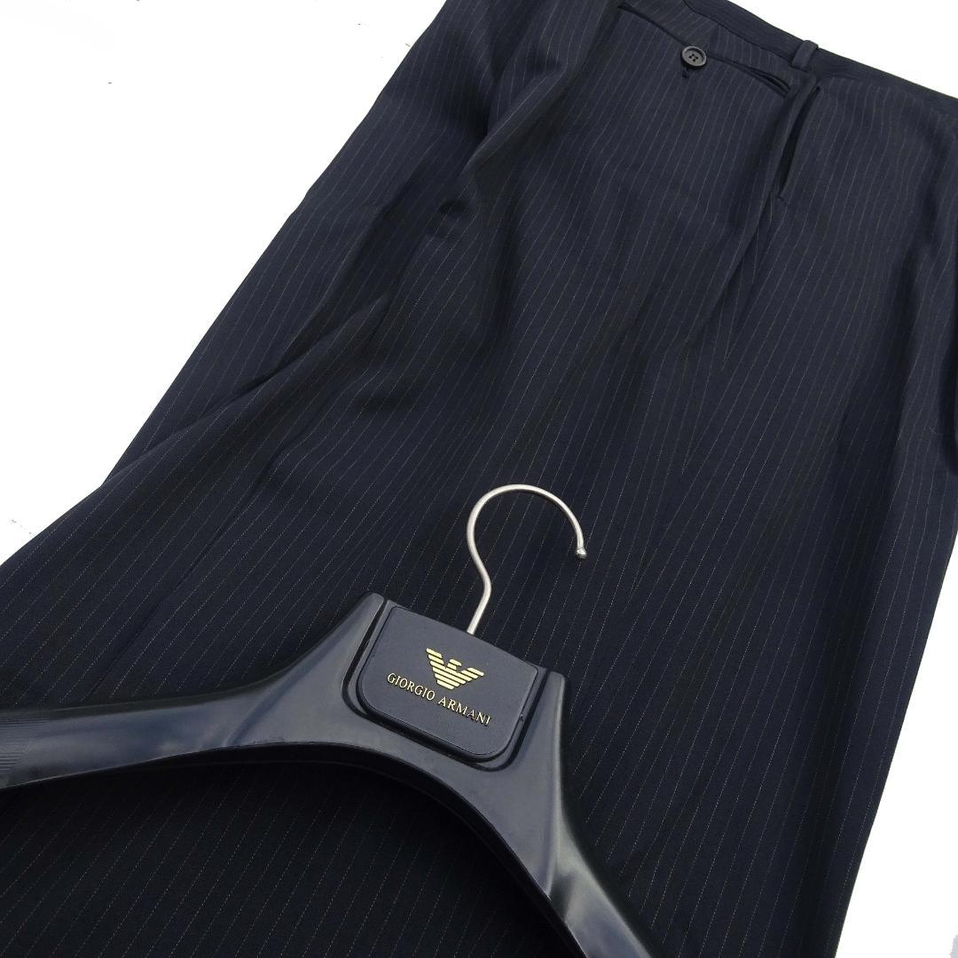 90sジョルジオアルマーニクラシコウールスーツセットアップ上下50ハンガー付き