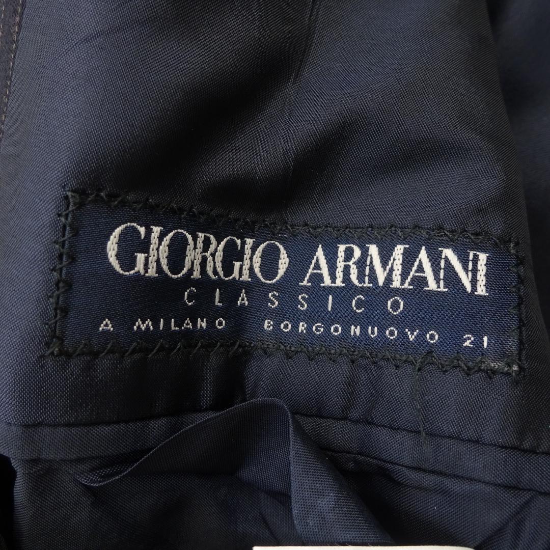 90sジョルジオアルマーニクラシコウールスーツセットアップ上下50ハンガー付き