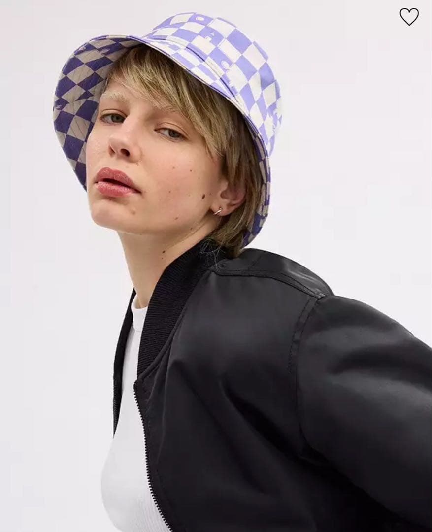 【新品本物】COACHコーチバケットハットチェッカー帽子キャップシグネチャー限定