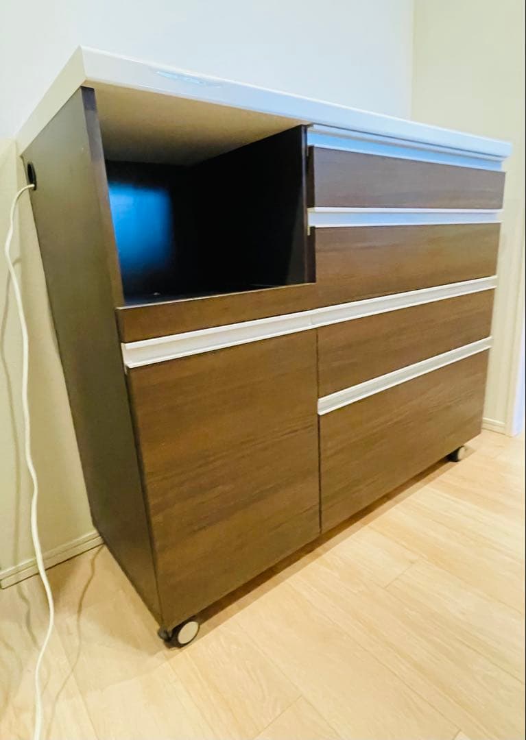 パモウナ　食器棚　キッチンカウンター