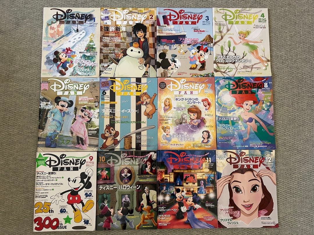 ディズニーファン 2015年分 12冊