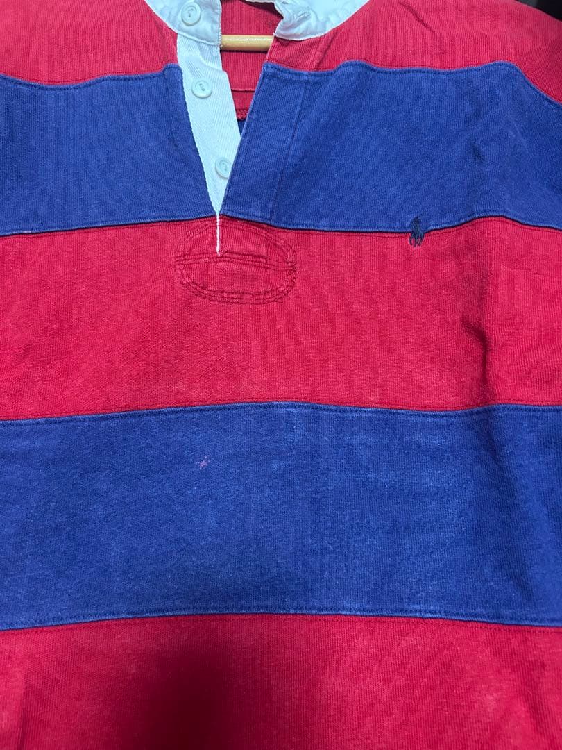 00s Polo by Ralph Lauren ラガーシャツ 赤青