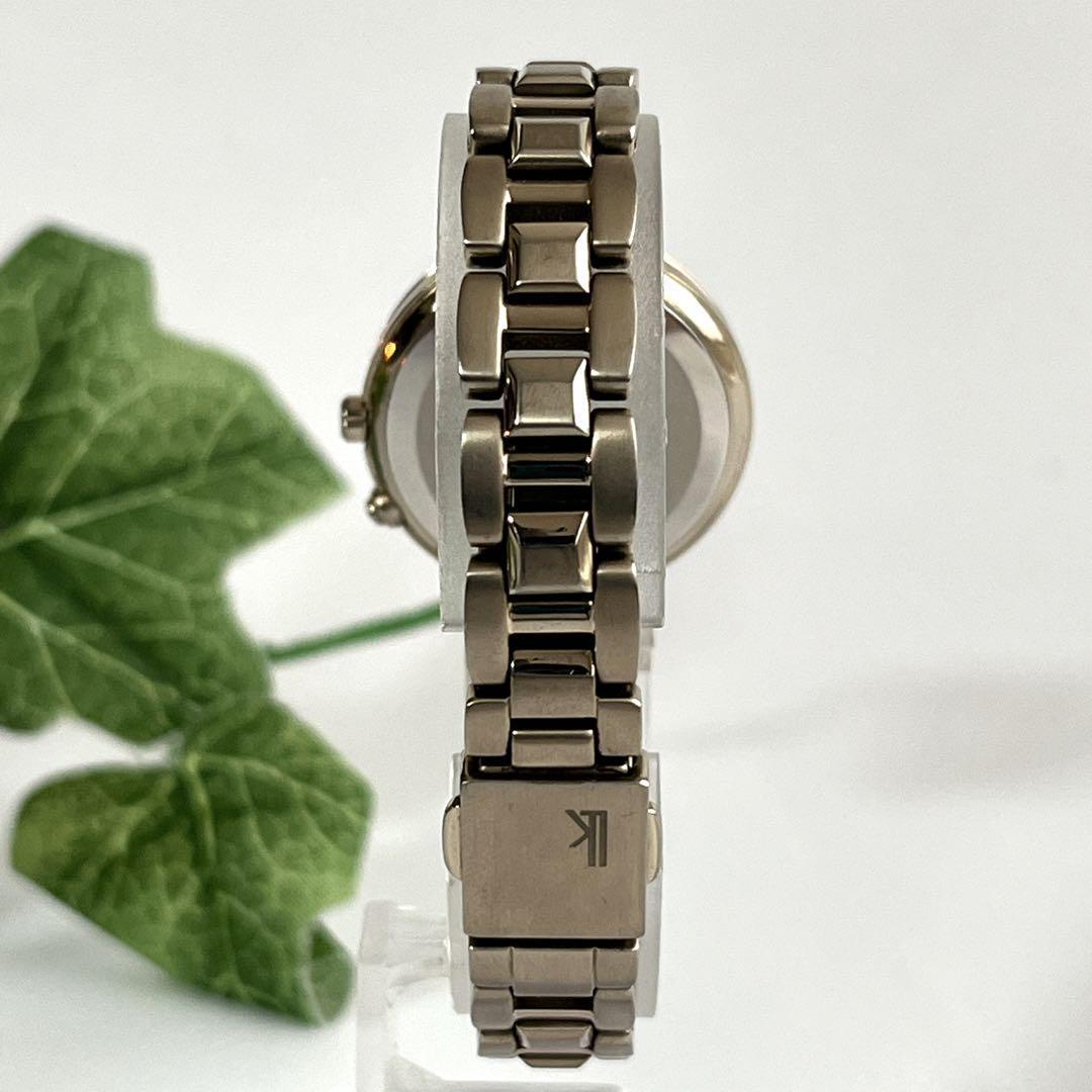 稼動品　セイコー　ルキア　腕時計　ソーラー　シェル文字盤　ゴールド　レディース