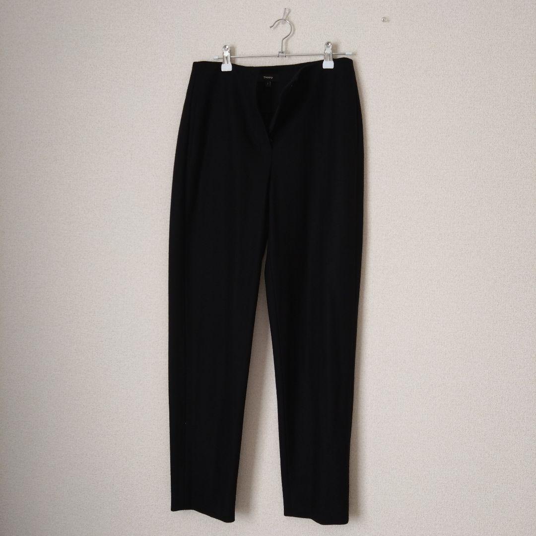 Theory　洗えるあったかウールパンツ（ブラック）