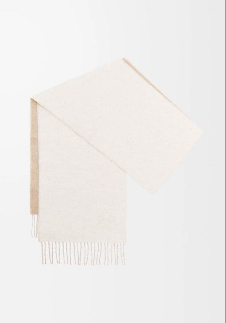 ロエベ/ LOEWE/バイカラー　リバーシブルマフラー