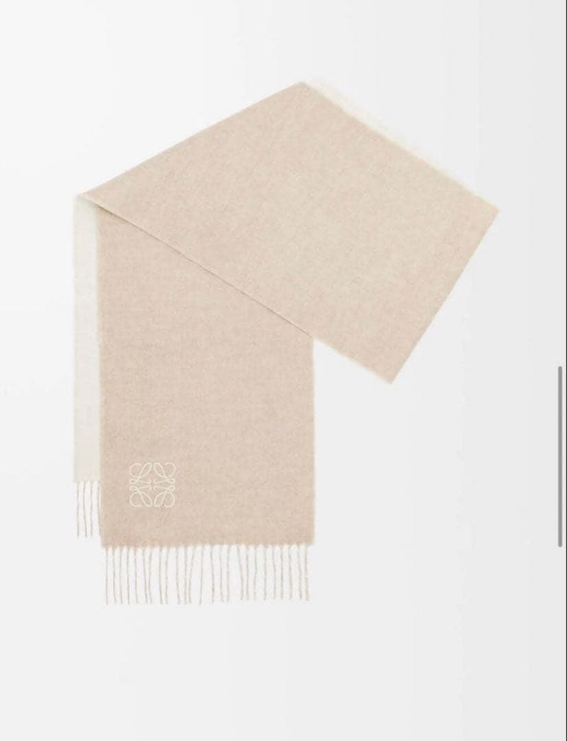 ロエベ/ LOEWE/バイカラー　リバーシブルマフラー