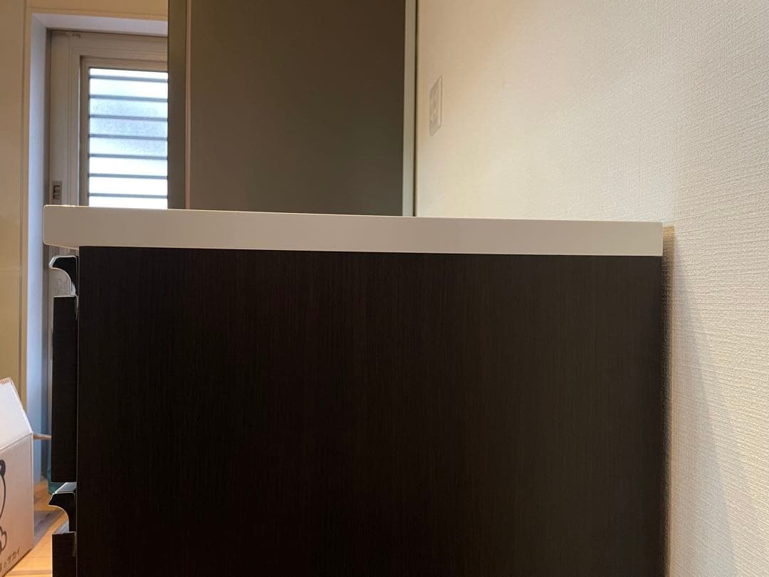 ニトリ　キッチンカウンター　キュリー2 120㎝　ダークブラウン