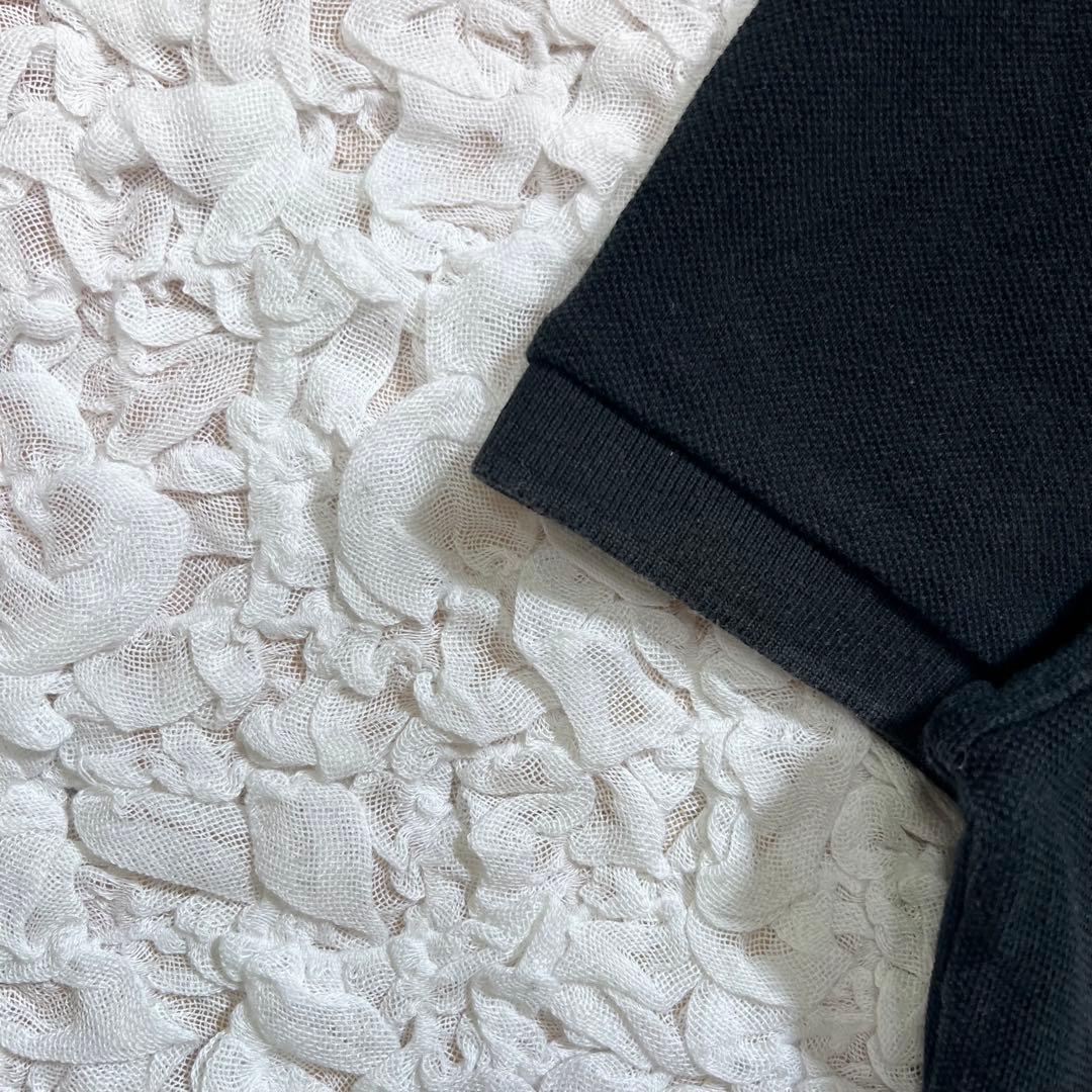 『大人気』　ヒステリックグラマー ポロシャツ　ヒスガール　刺繍ロゴ　黒　【L】