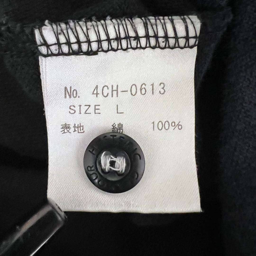 『大人気』　ヒステリックグラマー ポロシャツ　ヒスガール　刺繍ロゴ　黒　【L】