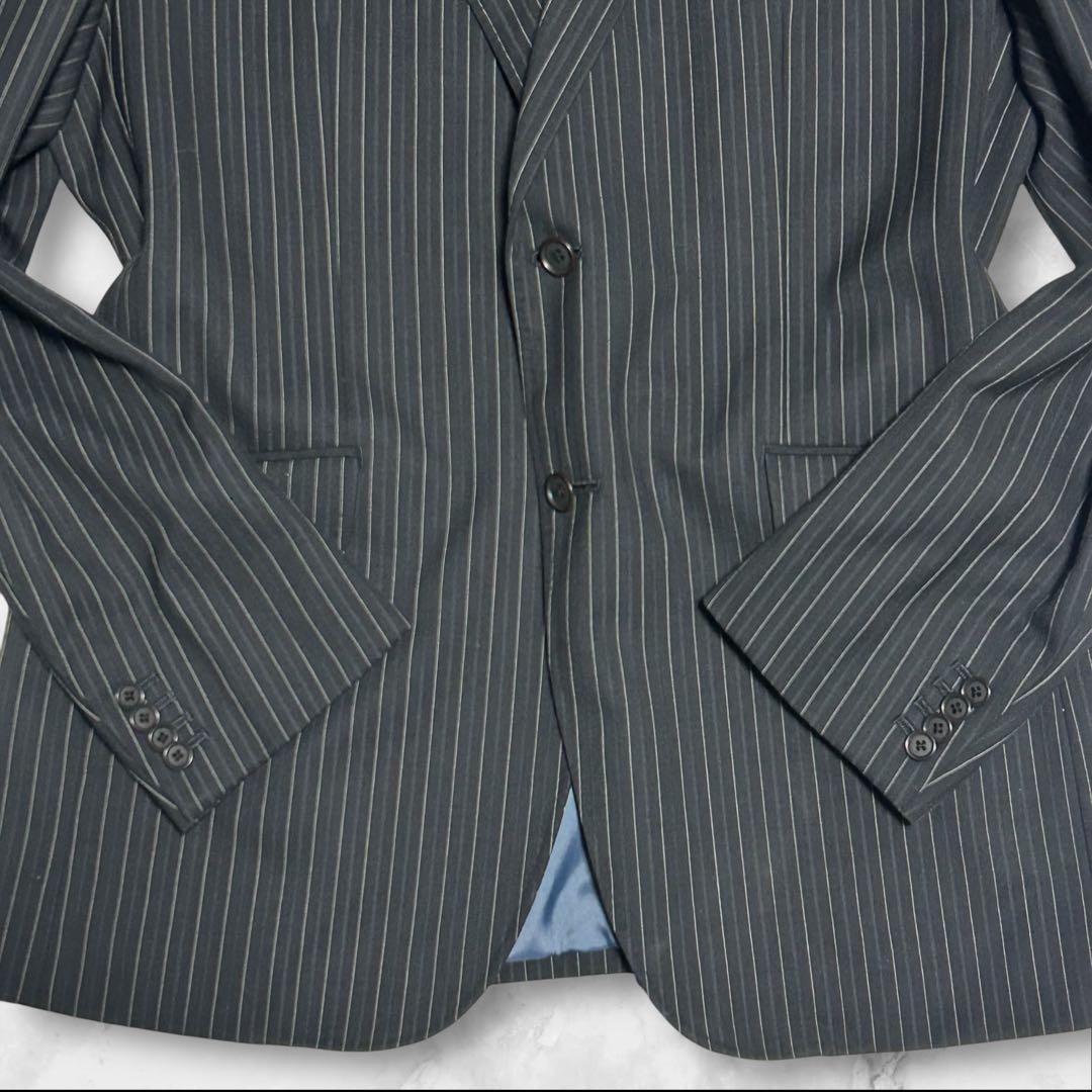 美品　大きいサイズBB8　スーツセレクト　オルタネイトストライプ　ビジネススーツ