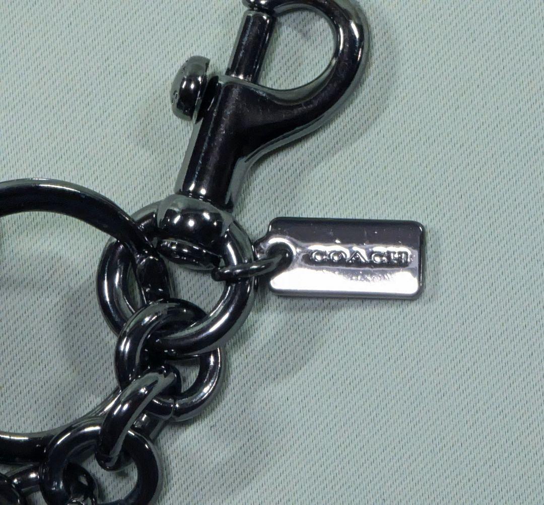 COACH レザーキャット 猫 バッグチャーム キーホルダー リングホルダー