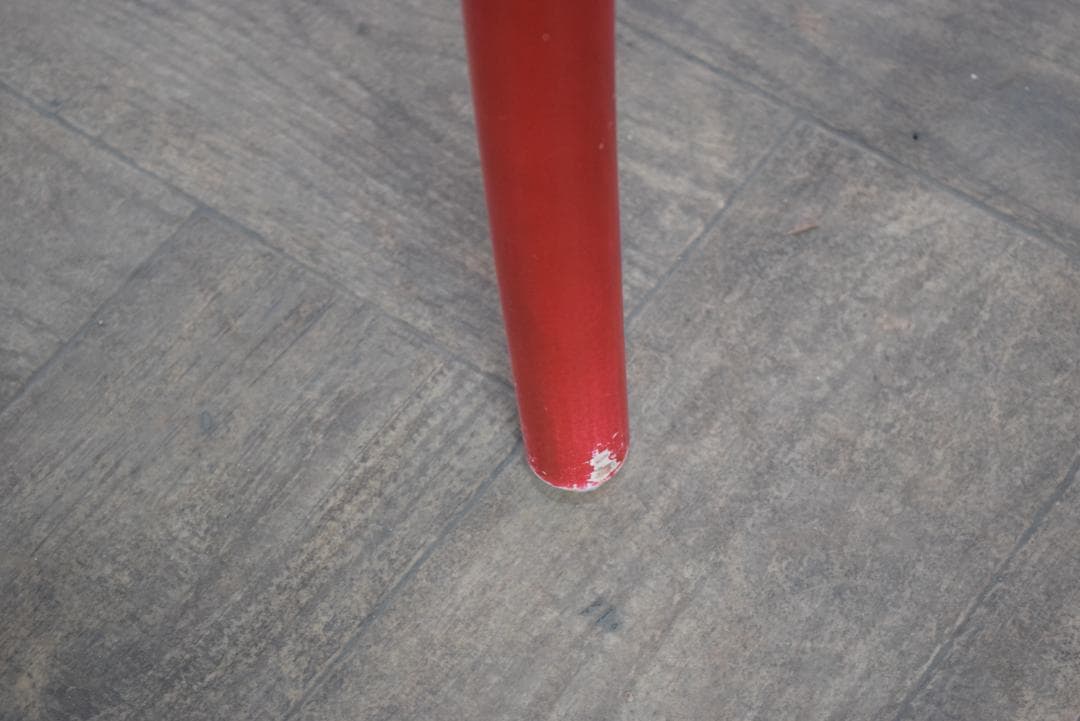 2脚　TON/トン バナナチェア ファブリック付き ダイニングチェア　レッド　B