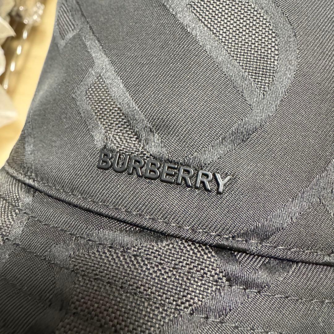 【新品同様】サイズL BURBERRY バーバリー バケット　ハット ブラック