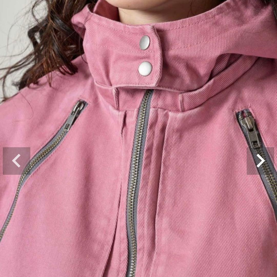 Tinajojun ジップアップフード付き ボンバージャケット