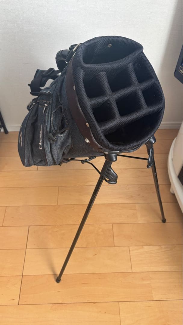 EVISU エビス デニム風キャディバッグ　スタンド式